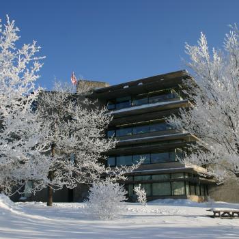Bata library in the winter