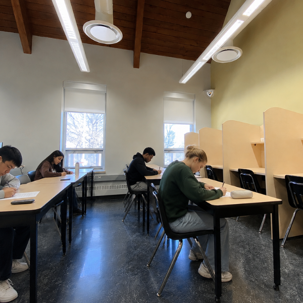 Students writing exams in the Durham Exam Centre