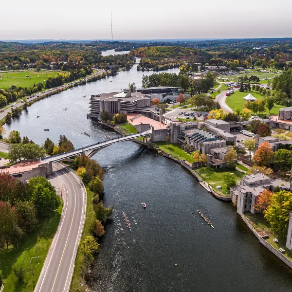 A birds eye view of campus