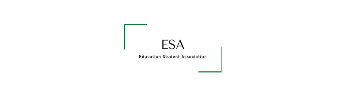 white background with text: ESA - Education Student Association