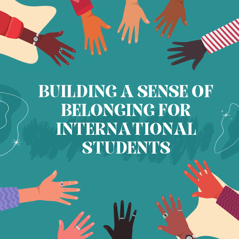 Title in the center with hands reaching toward the words