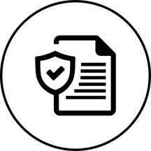 A document with a sign of verification