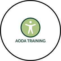 Title with a person in the middle