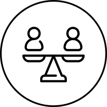 Two people on a weight scale