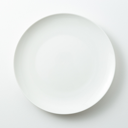 A picture of an empty plate