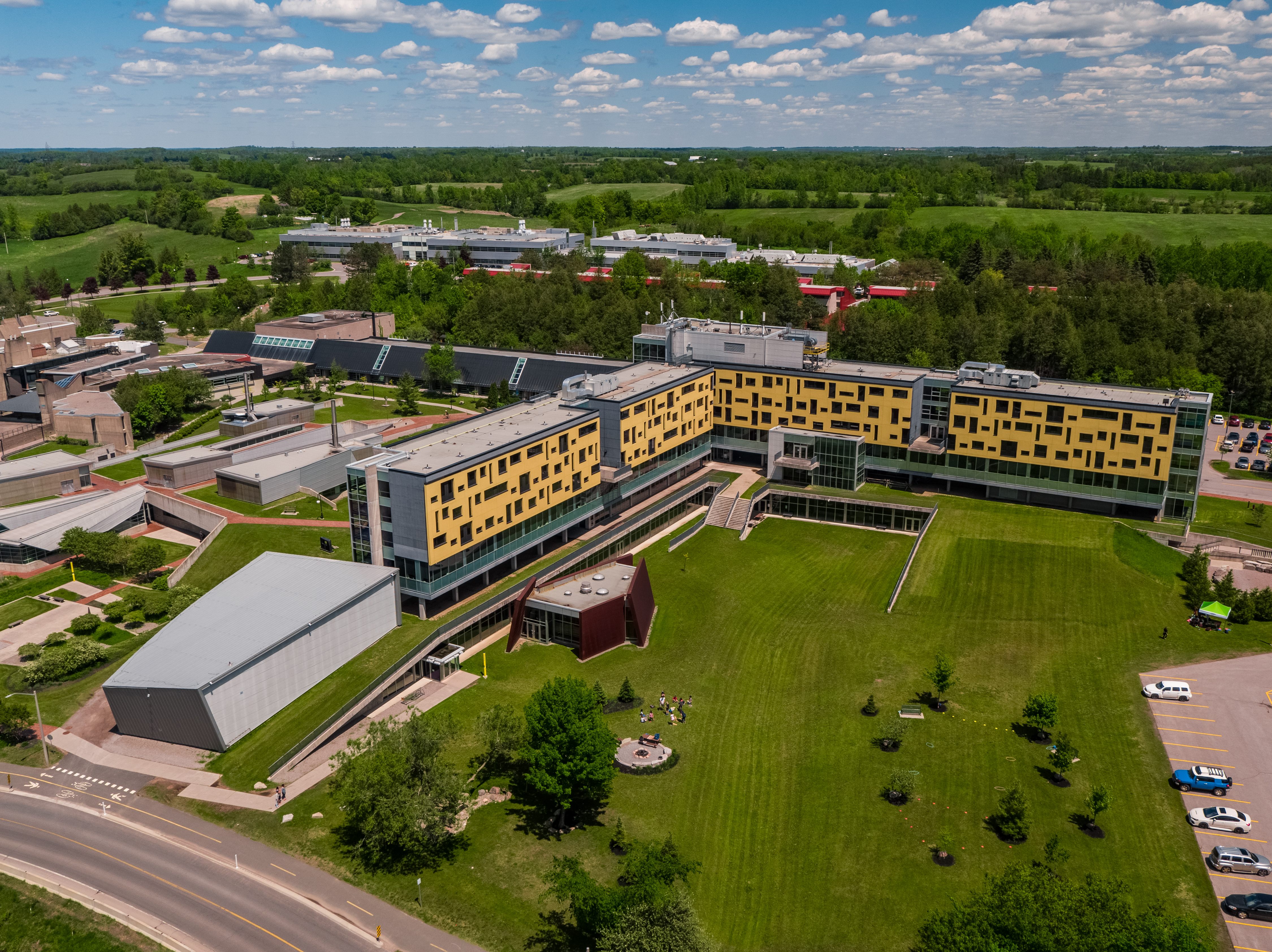 Aerial photo of the university campus
