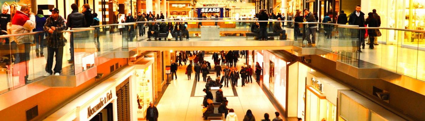 Crowds in the Eaton Centre