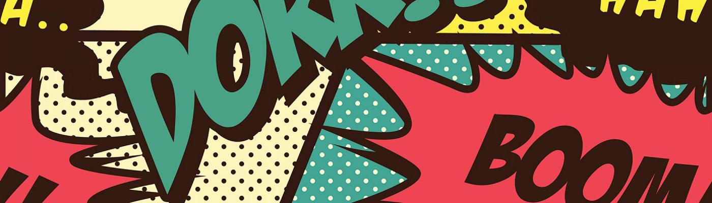 Graphic novel, cartoon-style drawings