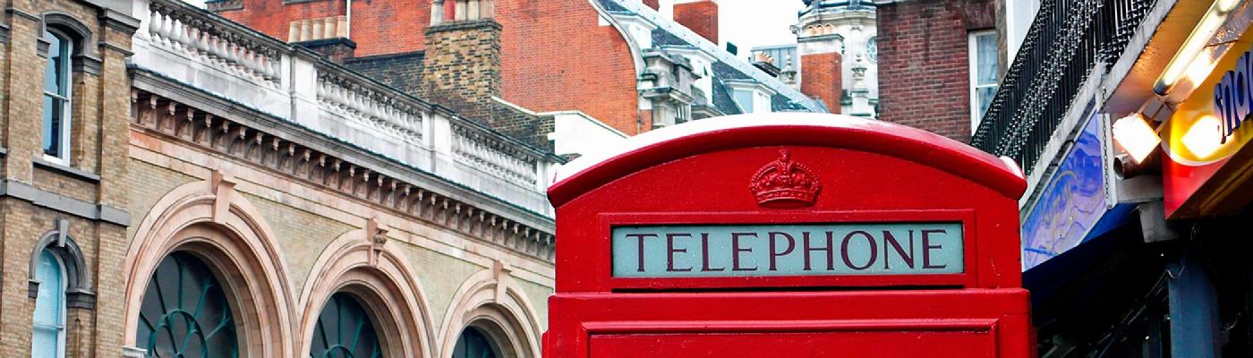 British telephone booth