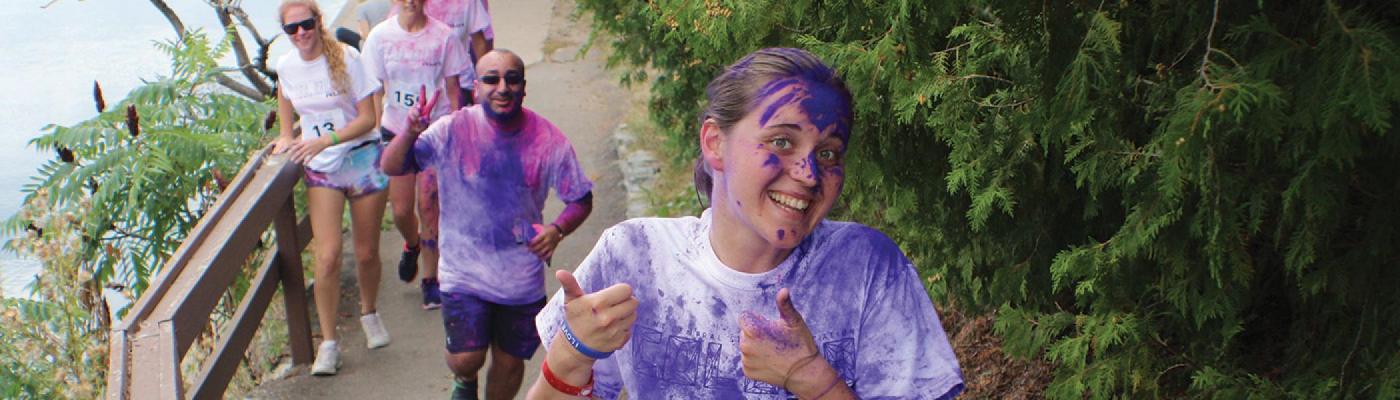 International students participate in Colour Run