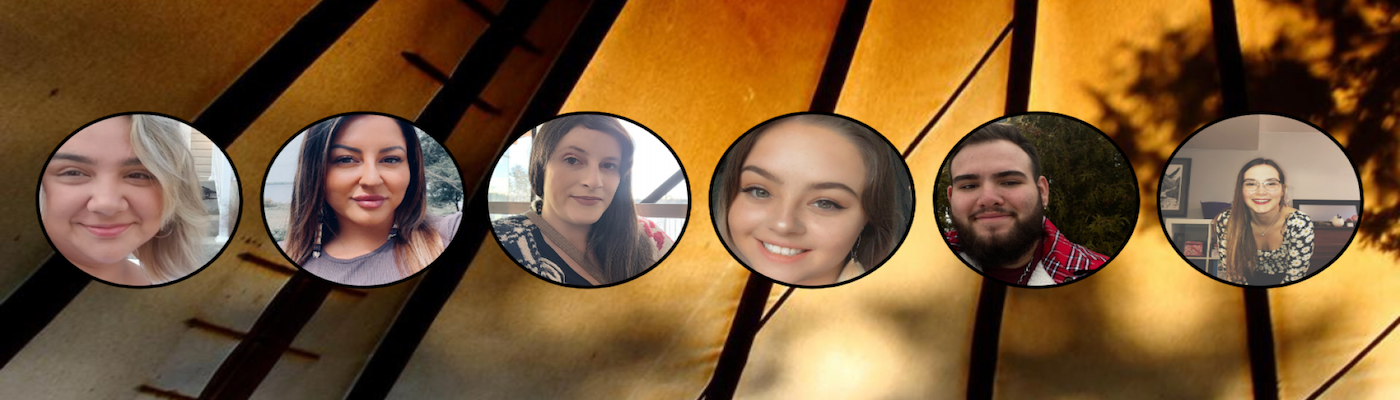 6 Ishkodehwin Mentors with a Tipi in the background