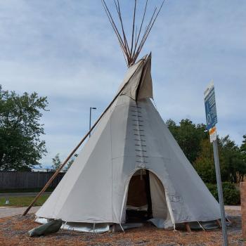 The tipi located on the Durham campus