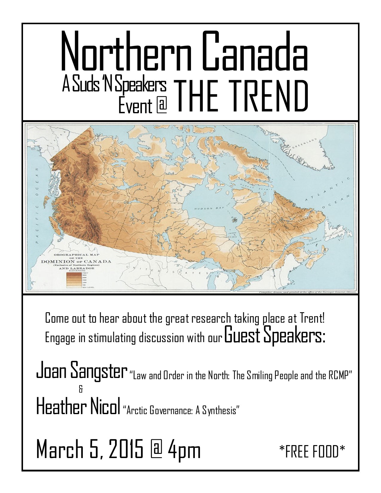 Suds n' Speakers "Northern Canada" with Heather Nicol and Joan Sangster March 2015