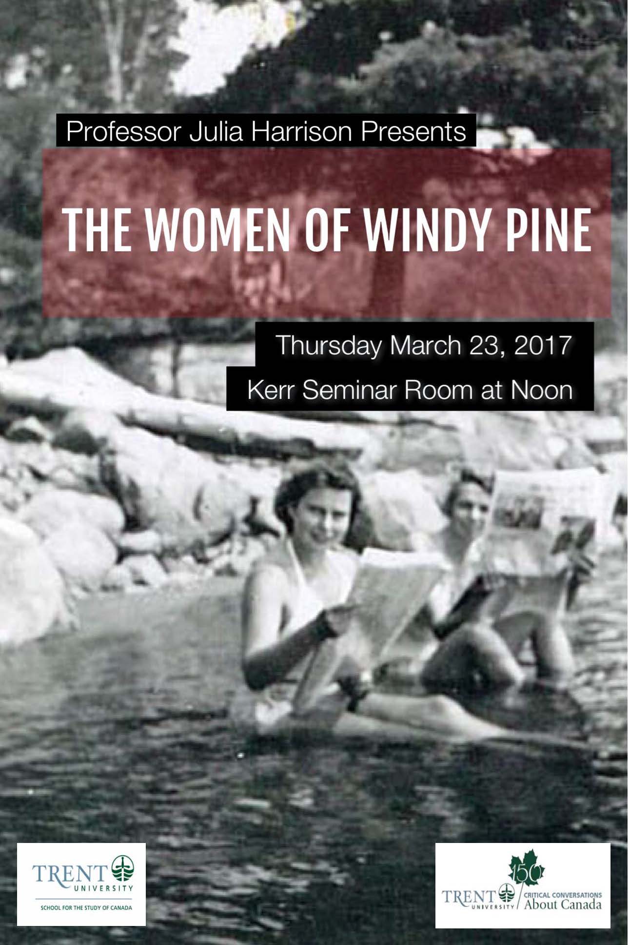 "The Women of Windy Pine" with Julia Harrison 23 March 2017