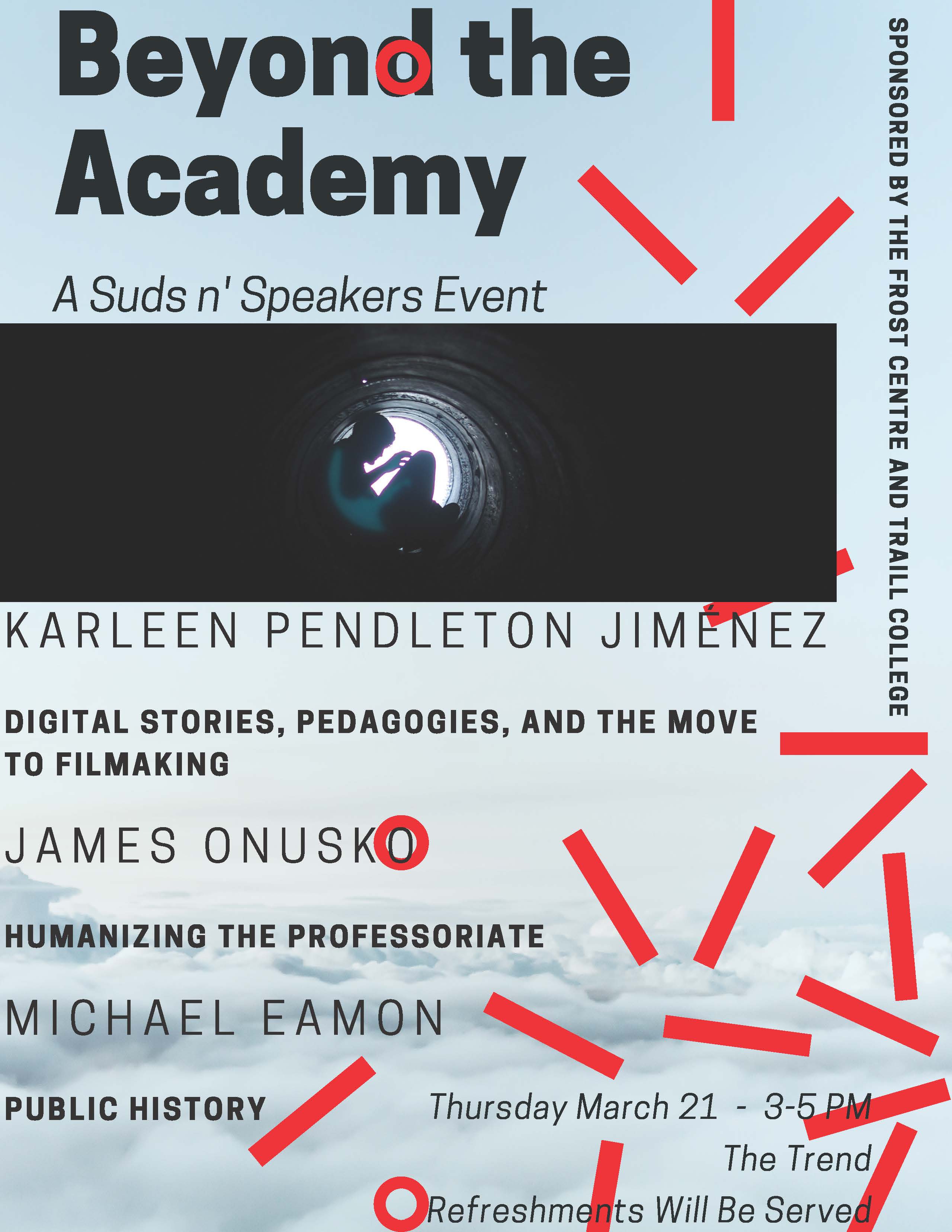 "Beyond the Academy" A Suds n' Speakers Event April 2019