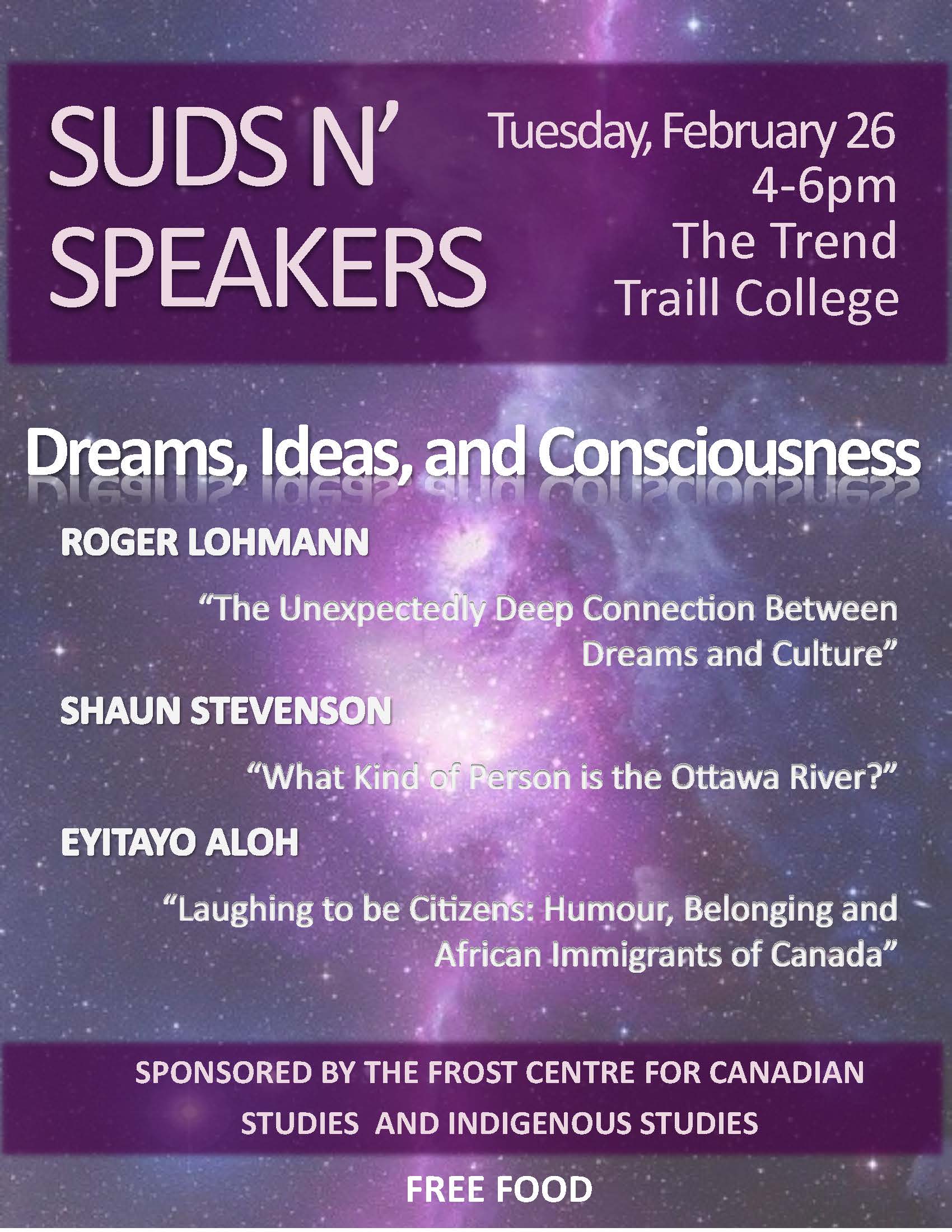 Dreams, Ideas & Consciousness - Suds n' Speakers event February 2019