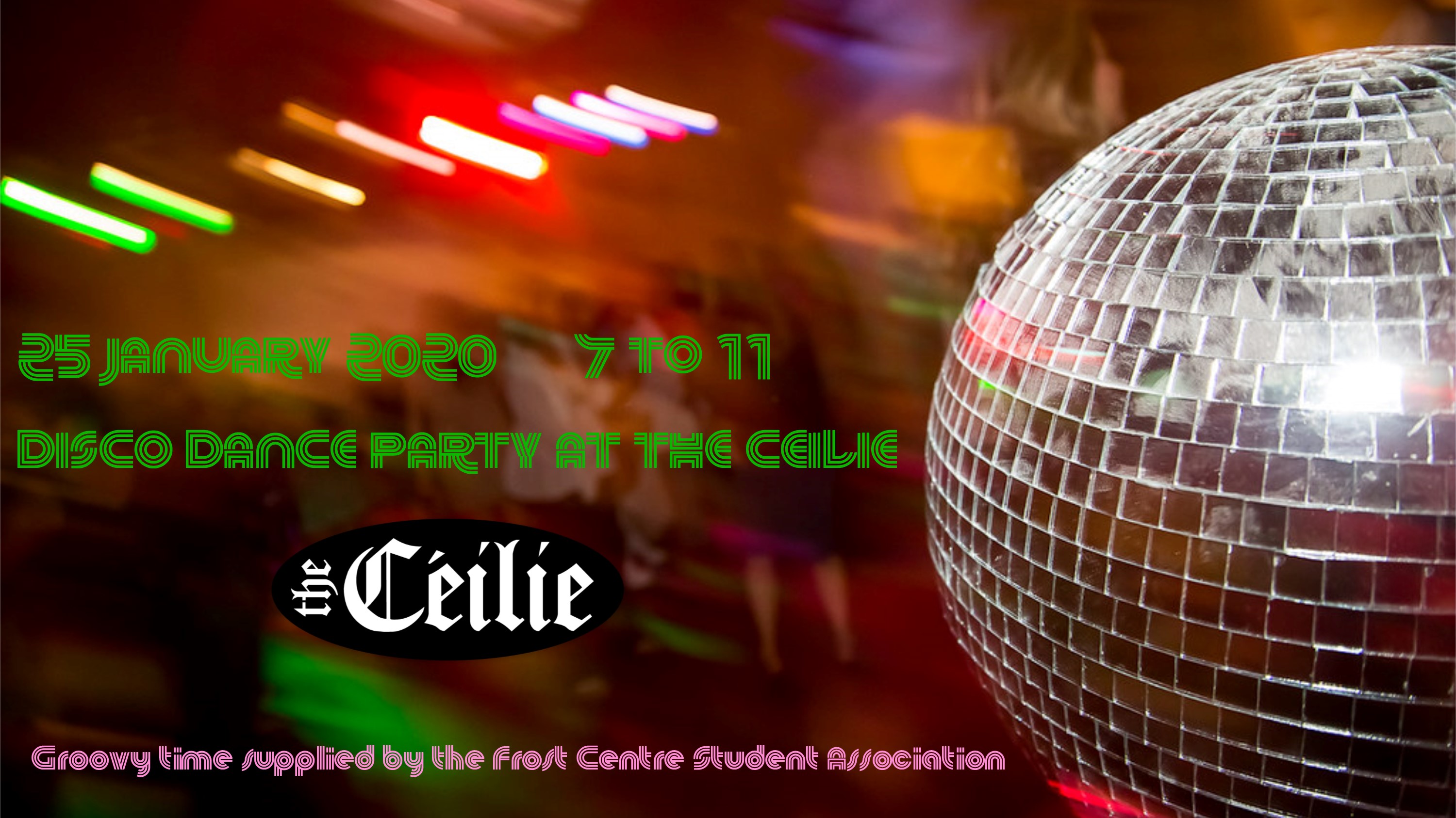 Disco dancing at the Ceili