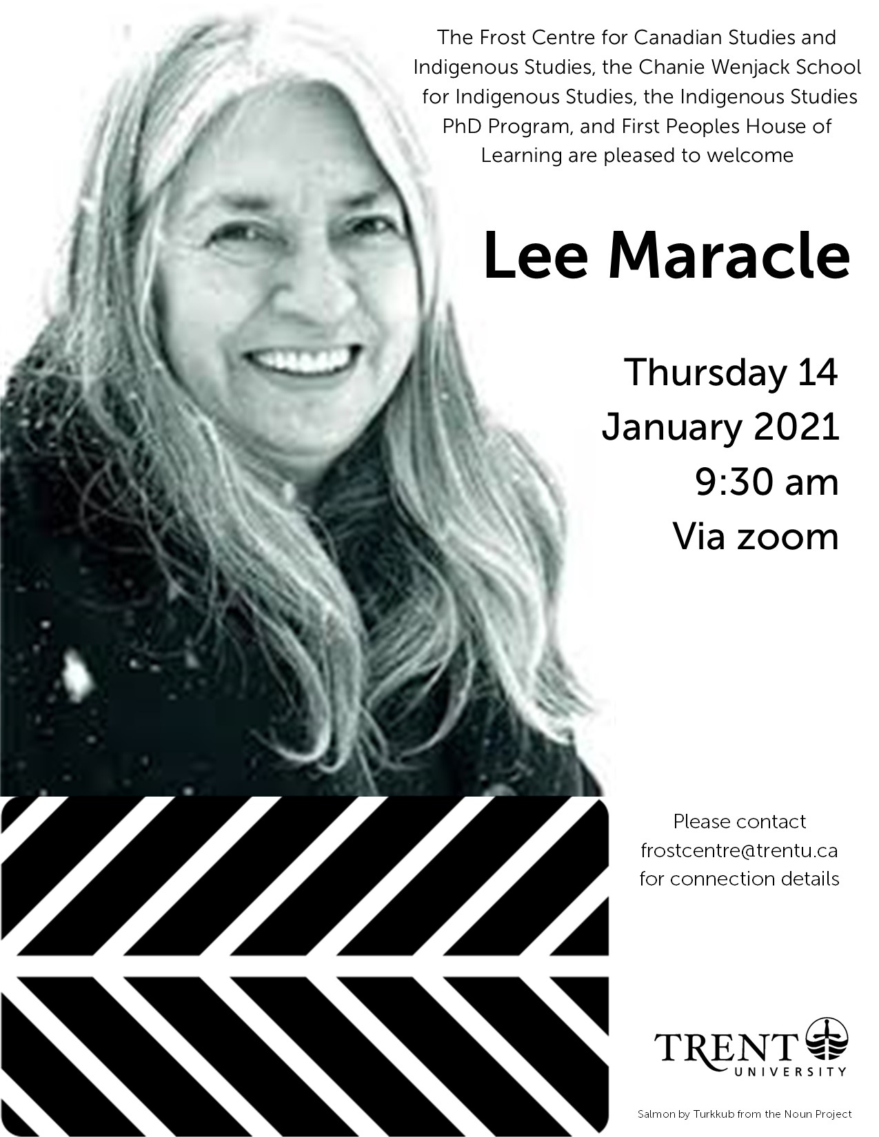 public lecture with Lee Maracle Thursday 14 January 2021