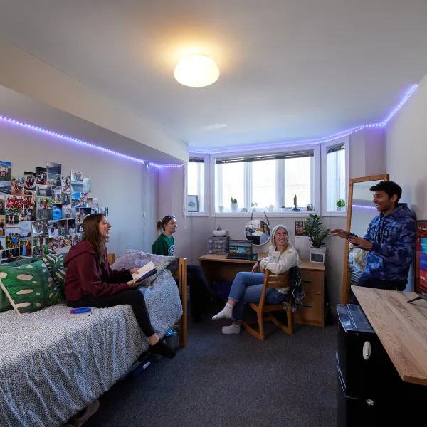 Group of students in residence.