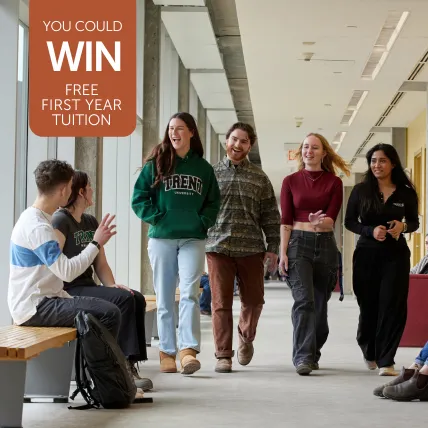 students walking in a hallway