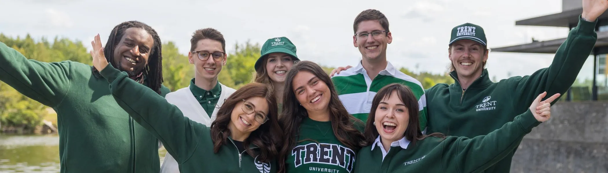 Trent University recruiters smiling.