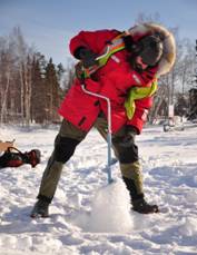 Photo of Otto Bedard ice coring