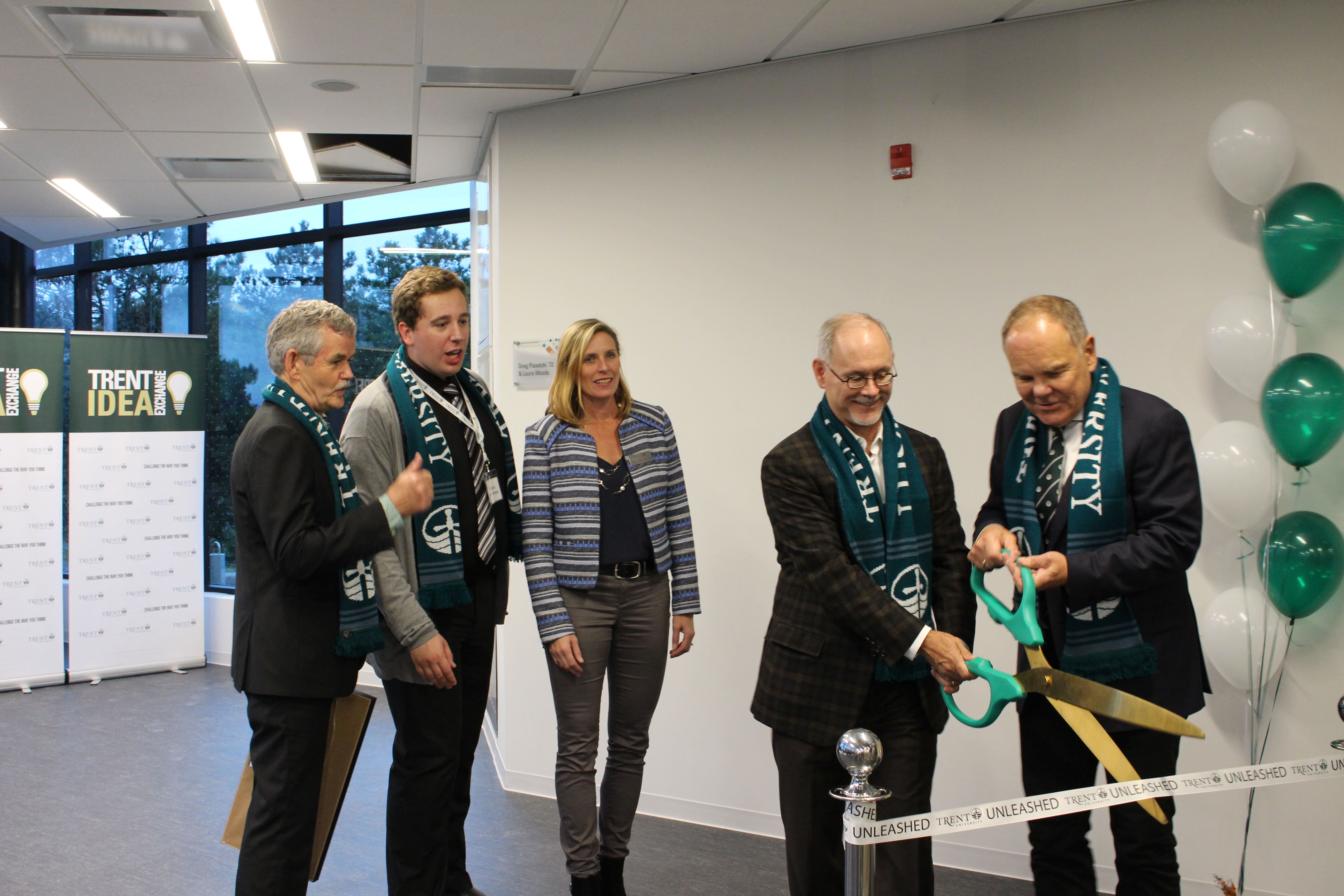 Don Tapscott at the opening of the Trent University Student Centre ribbon cutting.