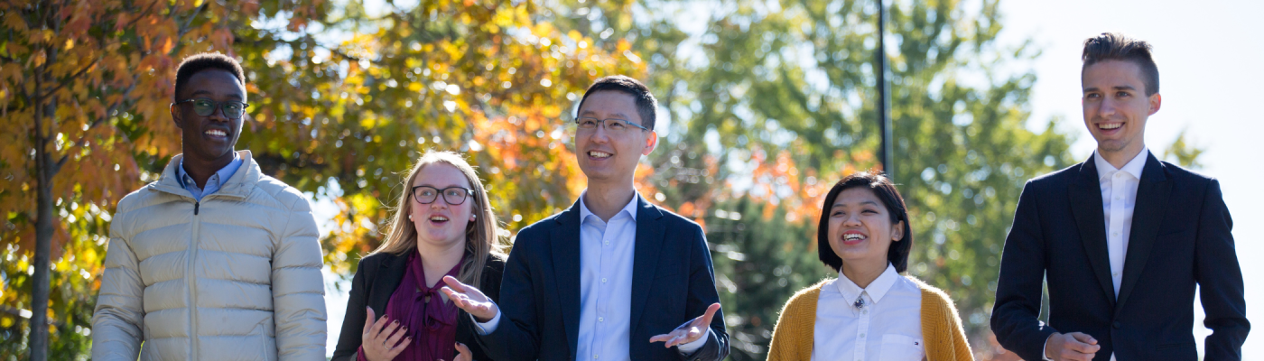 Graduate studies students together