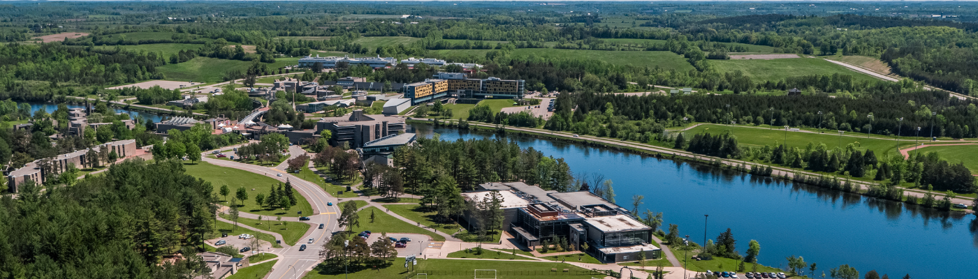 peterborough symons campus aerial