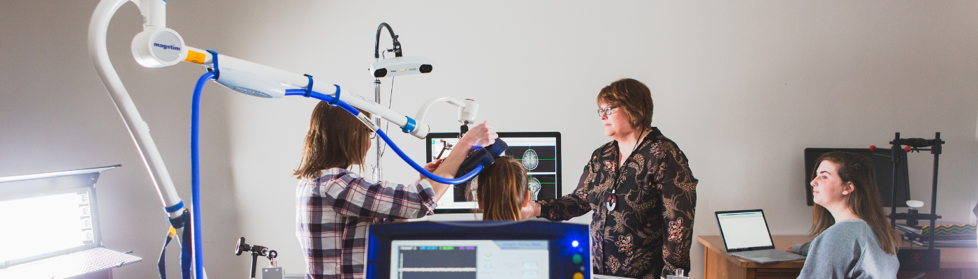 graduate students in the lab
