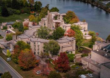 An aerial shot of Lady Eaton College