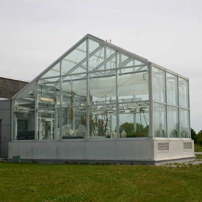 Exterior of the DNA building's greenhouse