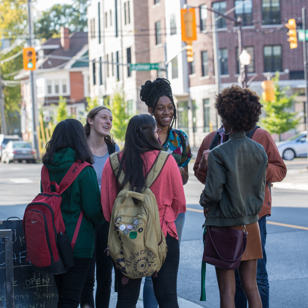 Trent Students downtown
