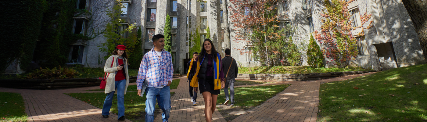 Students outside of Champlain College.