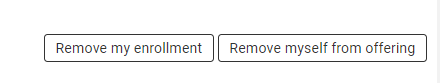 View of the Remove my Enrollment button