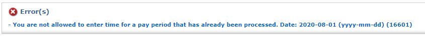 error previous pay