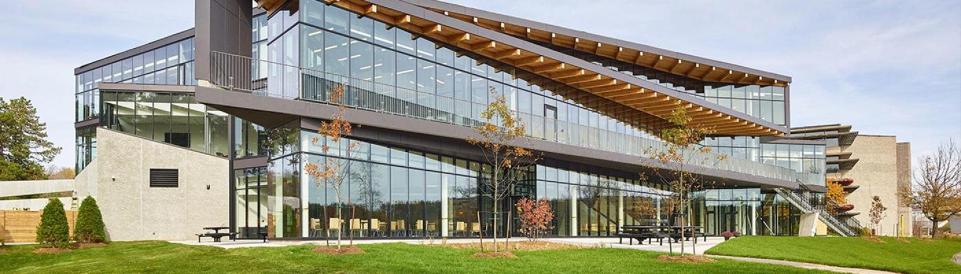 View of student centre from the entrance