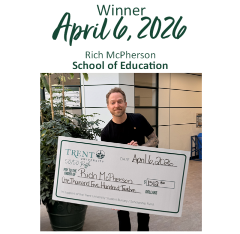 Rich McPherson with cheque