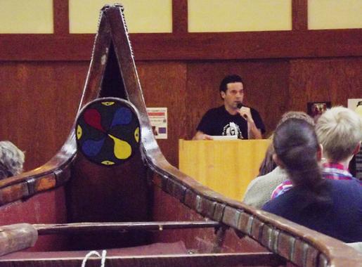 Jack Matthews Fellow Joseph Boyden Packs the Great Hall for A Walk to Morning