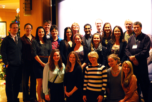 Group photo (Standing row from the left: Chris Furgal, Cedric Juillet, Nicole Bilodeau, Lawrence Keyte, Celine Gueguen, Kristeen McTavish, Jennie Knopp, Veronique Gelinas, Vinay Rajdev, Janet Knight, Holger Hintelmann, Shirin Nuesslein, Kaitlin Breton-Honeyman, Peter Lafleur, Brendan Hickie / Kneeling row from the left: Emily Willson, Meghan Buckham, Agata Durkalec, Danni Dickson, Diana Kouril)