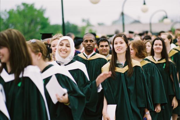 The Convocation procession