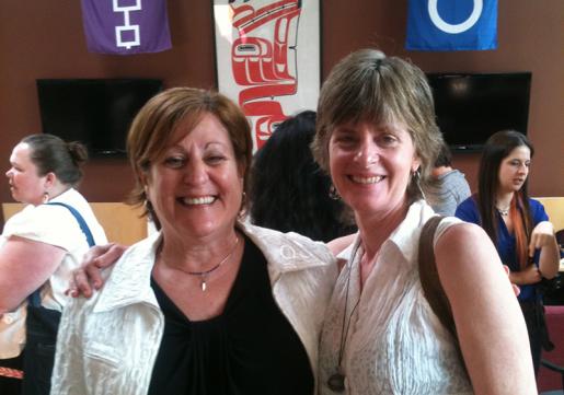 Linda Skilton, MA, Ed (left) Dean of School of Environmental 