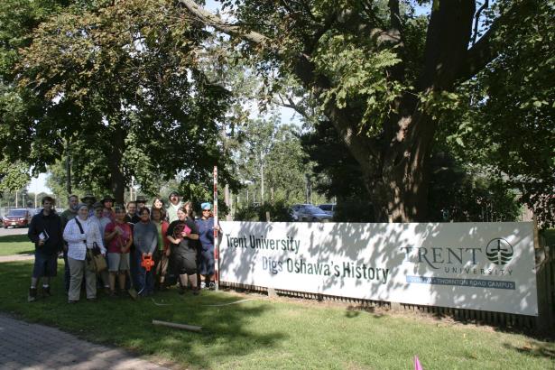 Trent University Oshawa students embark upon the first of several archaeological digs as part of a new anthropology field course.
