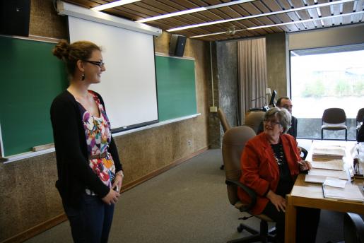 Ms. Erin Hartmans, a first-year Trent student and recipient of the prestigious Board of Governors Scholarship