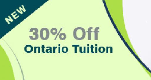 Applications Now Open for New 30 Per Cent Off Ontario Tuition grant    