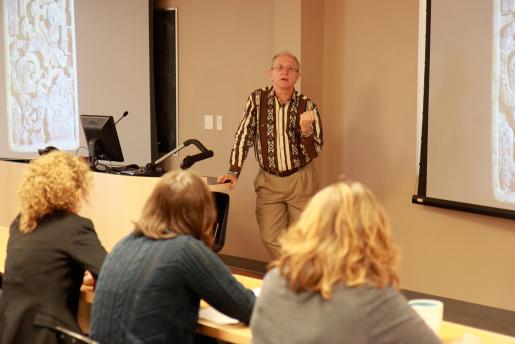 Michael Morse engages the crowd at Trent University Oshawa Research Day