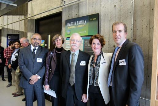 Dr. Suresh Narine with guest of honour, Mr. John Martin and his family