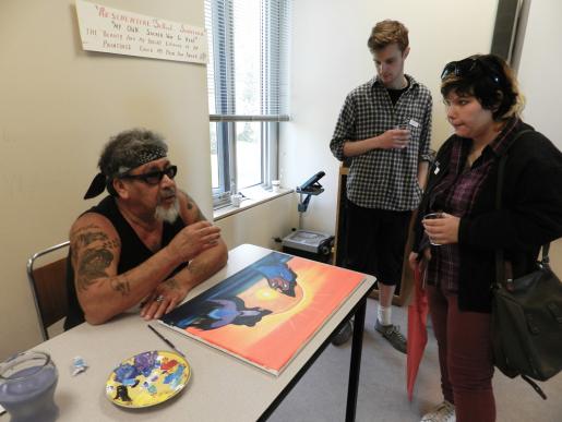 Curve Lake artist and residential school survivor, Mr. Freddie Taylor