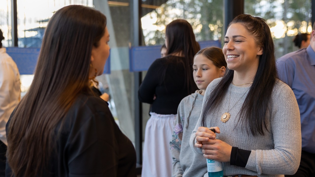 Students at an academic session