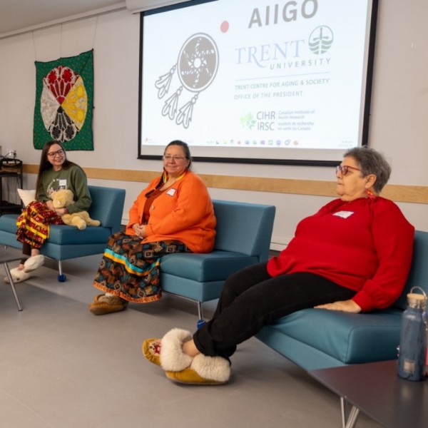 Speakers at an event on aging